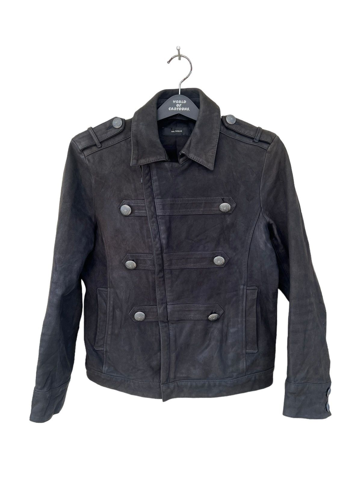 ato THE, TWELVE ( ato ) Patina Goatskin Leather Jacket Cropped Size US S / EU 44-46 / 1 - 6 Thumbnail