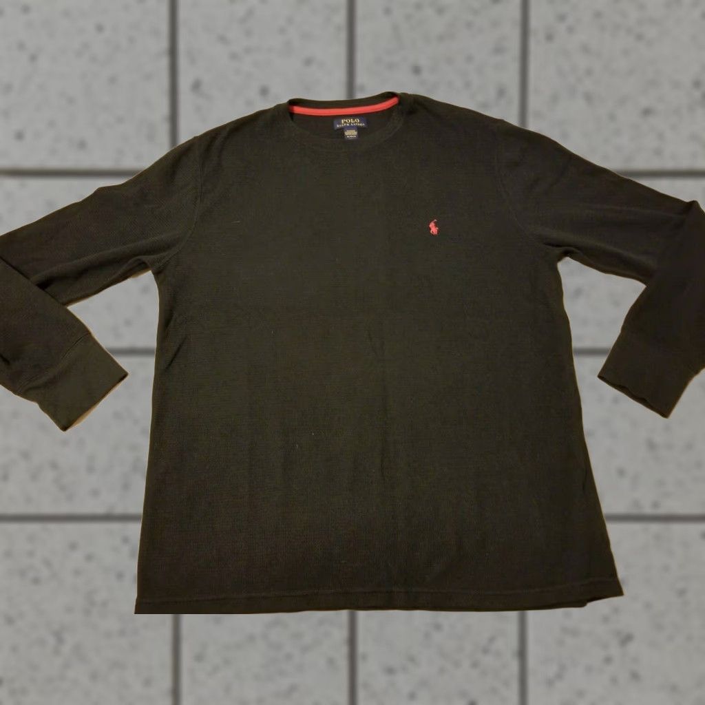 Polo Ralph Lauren Polo Ralph Lauren Black Cotton Long Sleeve T-Shirt XL Mens Polo Shirt Size US XL / EU 56 / 4 - 1 Thumbnail