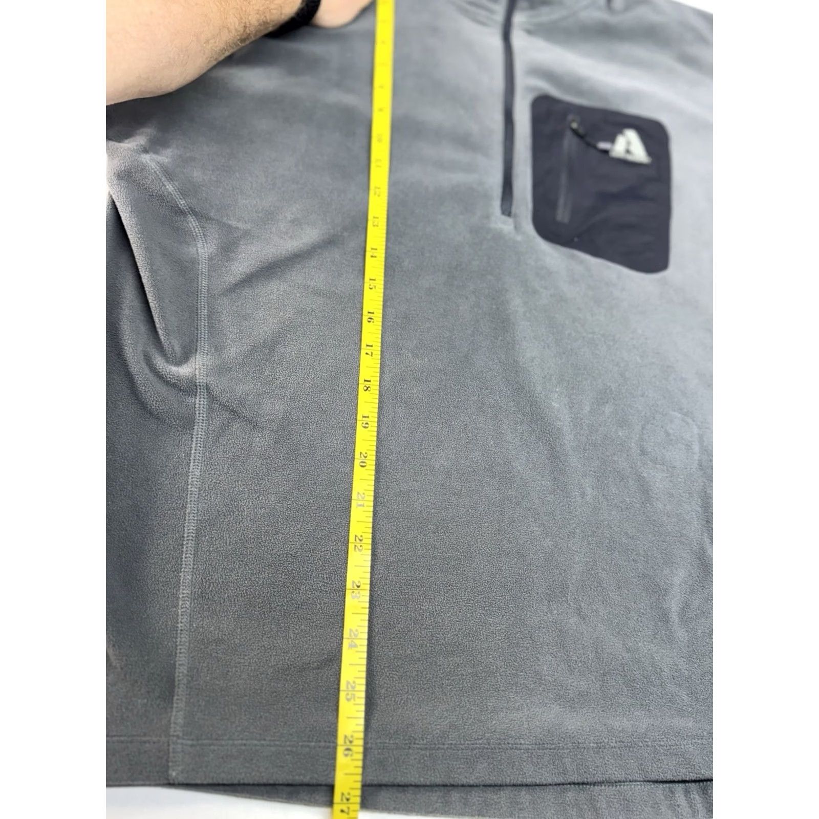 Eddie Bauer Eddie Bauer First Ascent Mountaineering Men’s L Gray 1/4 Zip Hiking Sweatshirt Long Sleeve Zip Pockets Logo Sports Outdoor Classic Regular Mens Size ONE SIZE - 5 Thumbnail