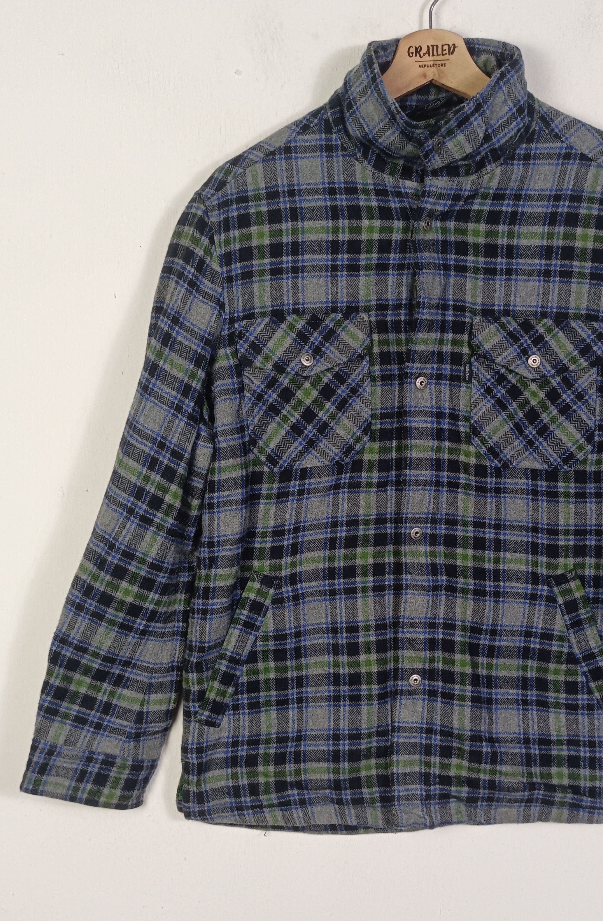 Golden Bear Vintage 90s🔥 Golden Bear Flannel Shirt Jacket Size US M / EU 48-50 / 2 - 4 Thumbnail