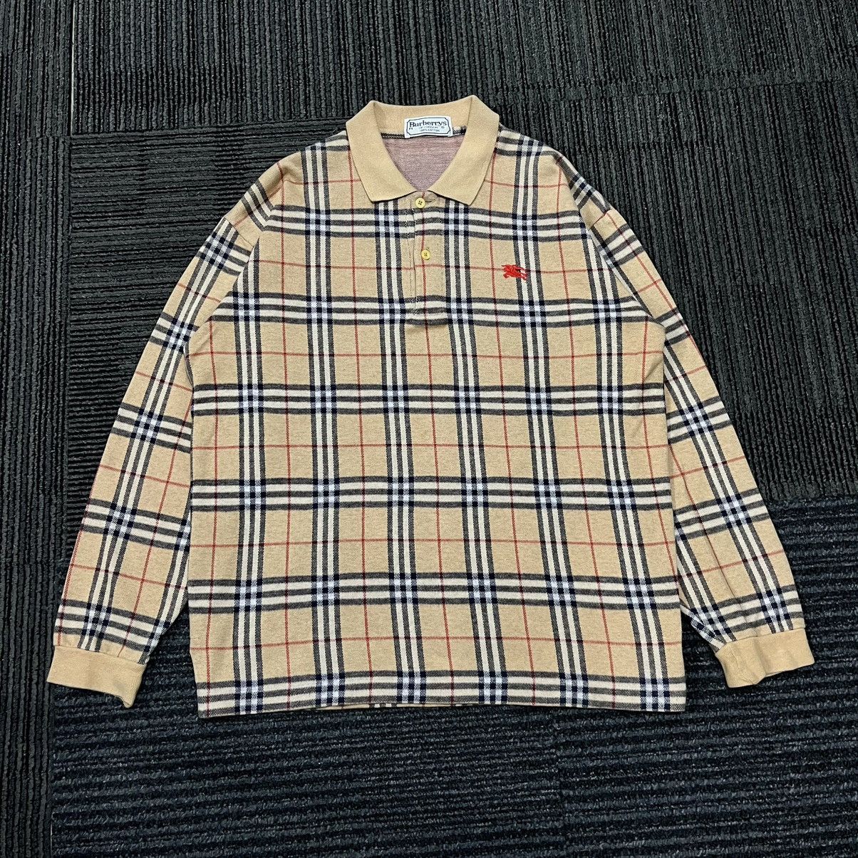 Burberry vintage burberry nova check polo shirt longsleeve Size US M / EU 48-50 / 2 - 1 Thumbnail