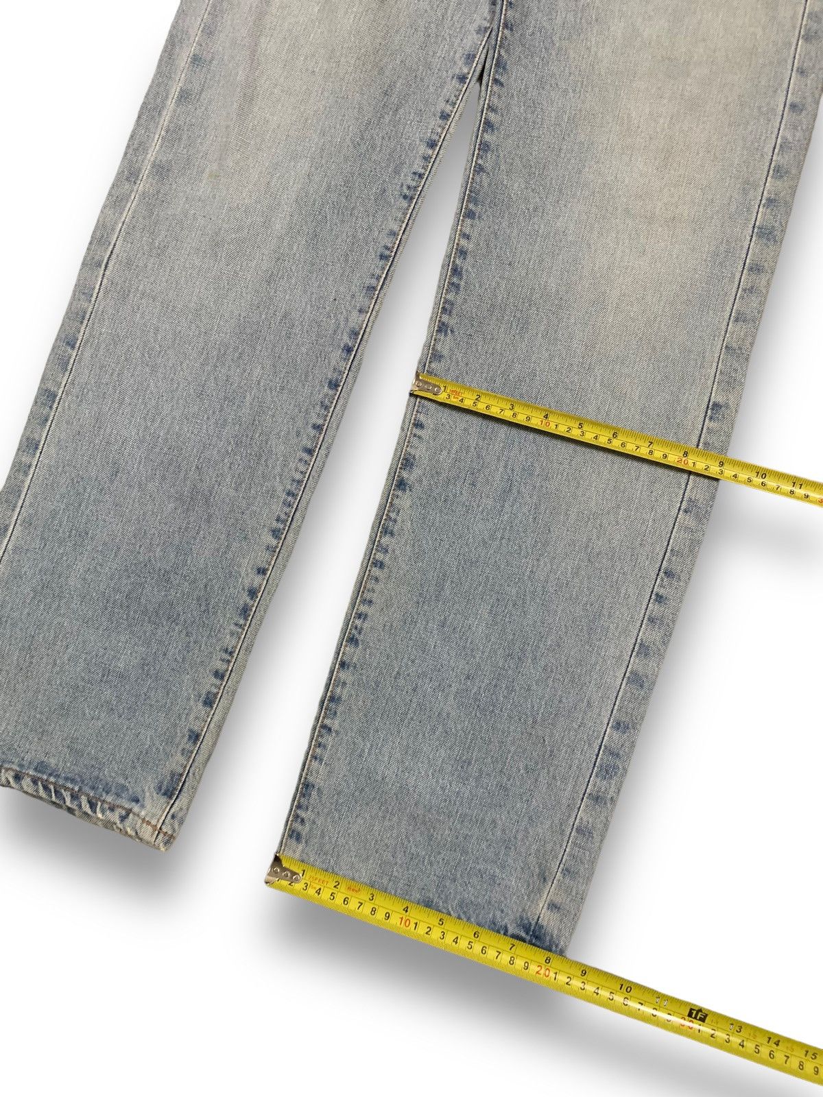 Japanese Brand Vintage 90s Bobson Selvedge Button Fly Loose Straight Jeans Size US 29 - 20 Thumbnail