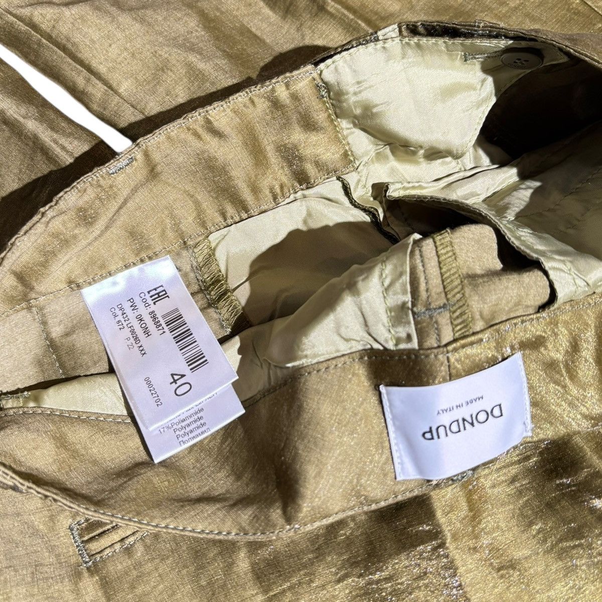 Dondup Layered sheer flared trouser Size US 27 - 3 Thumbnail