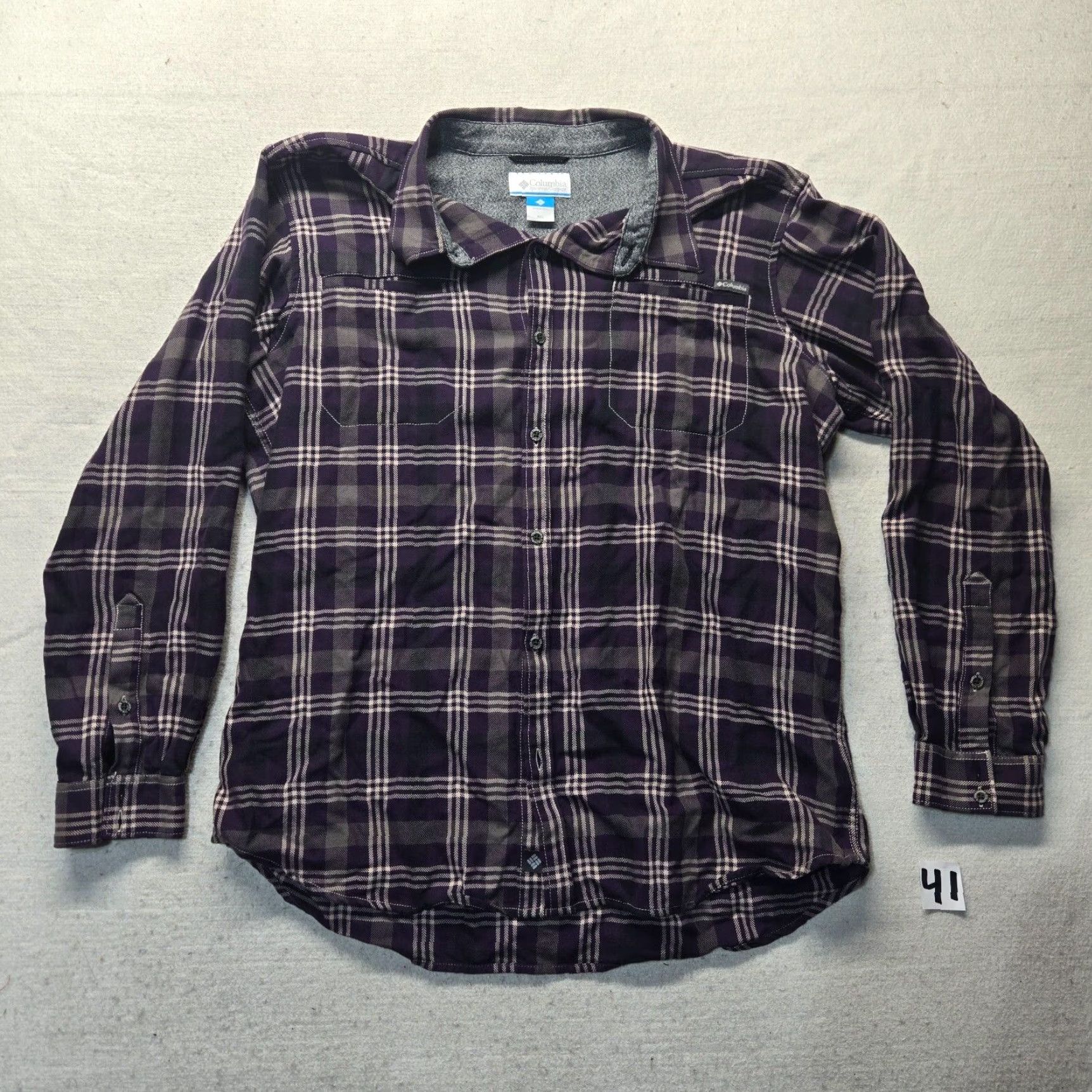 Vintage Columbia Shirt Button-Up Plaid Flannel Purple 2XL Mens Adult Size 2XL Button-Down Collared Pocket Outdoor All Seasons Vintage? No. Size US XXL / EU 58 / 5 - 3 Thumbnail