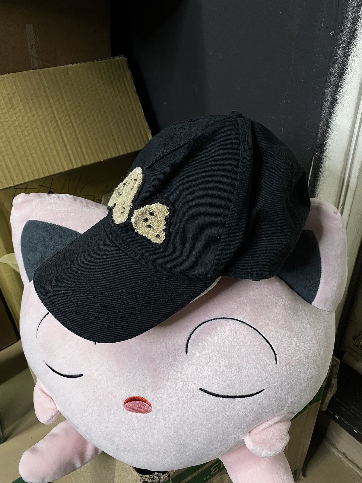 Palm Angels Kill The Bear Black Hat Cap Preowned
