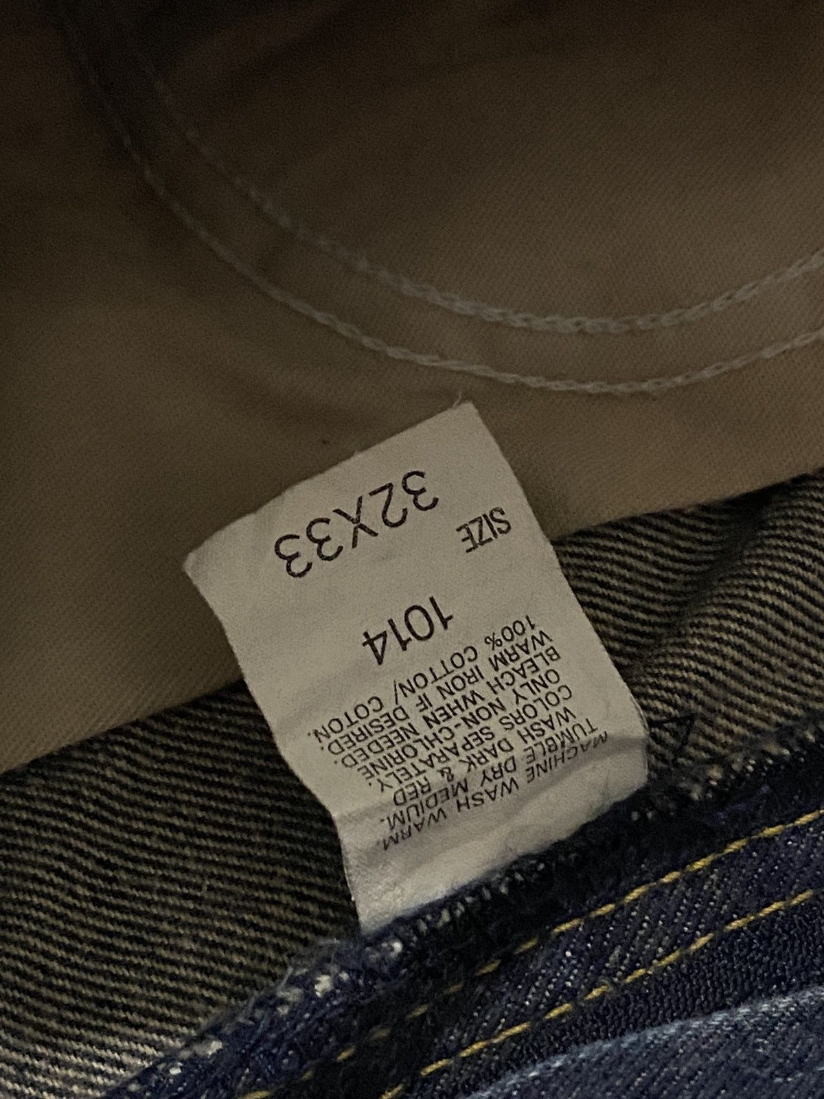 Japanese Brand × Lee × Vintage Men Jean Lee Rider 1014 Dirty Distressed Straight Loose Size US 30 / EU 46 - 19 Thumbnail