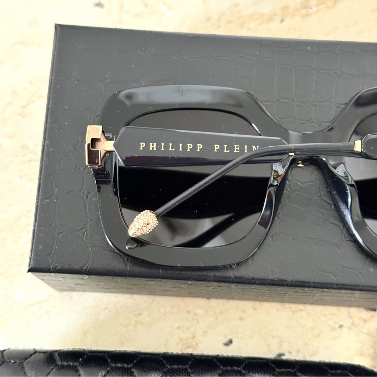 Philipp Plein New Philipp Plein Queen SPP065S Col0700 Sunglasses Authentic Size ONE SIZE - 4 Thumbnail