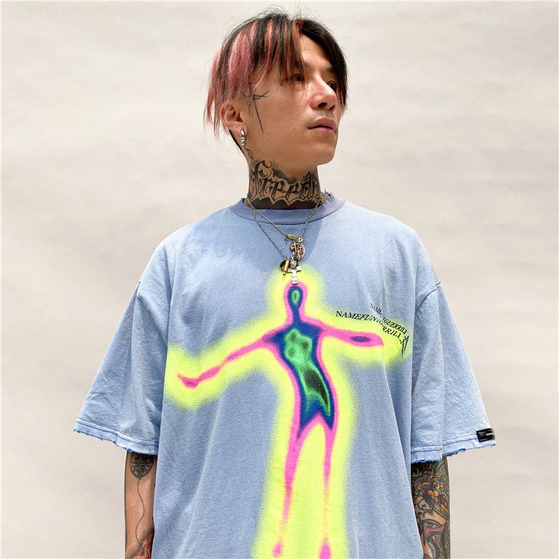 Japanese Brand × Vintage Distorted Portrait T-shirt Size US M / EU 48-50 / 2 - 4 Thumbnail