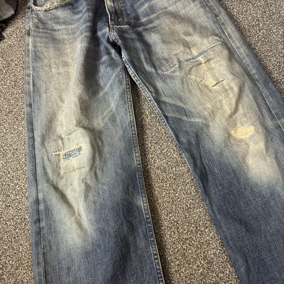 Engineered Garments × Levi's 🔥 y2k Levis 503 Baggy Distressed Destroyed Denim Jeans W32 Size US 32 / EU 48 - 4 Thumbnail