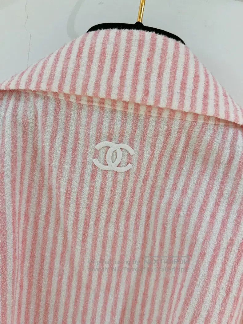 Chanel Chanel Cruise series pink and white striped tweed jacket Size XS / US 0-2 / IT 36-38 - 6 Thumbnail