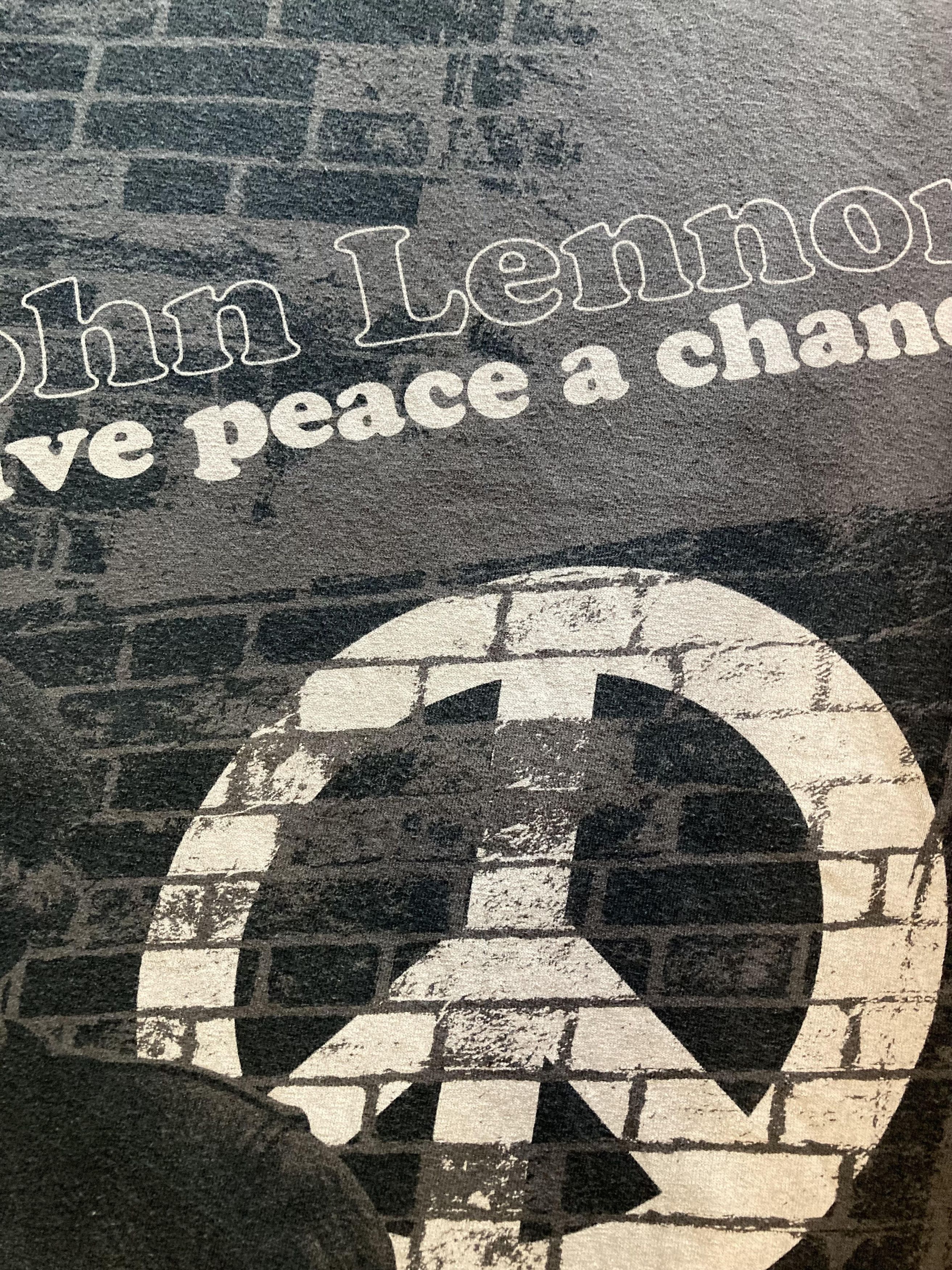 Band Tees × Vintage Vintage John Lennon Give Peace a Chance T-Shirt Size US XL / EU 56 / 4 - 6 Thumbnail