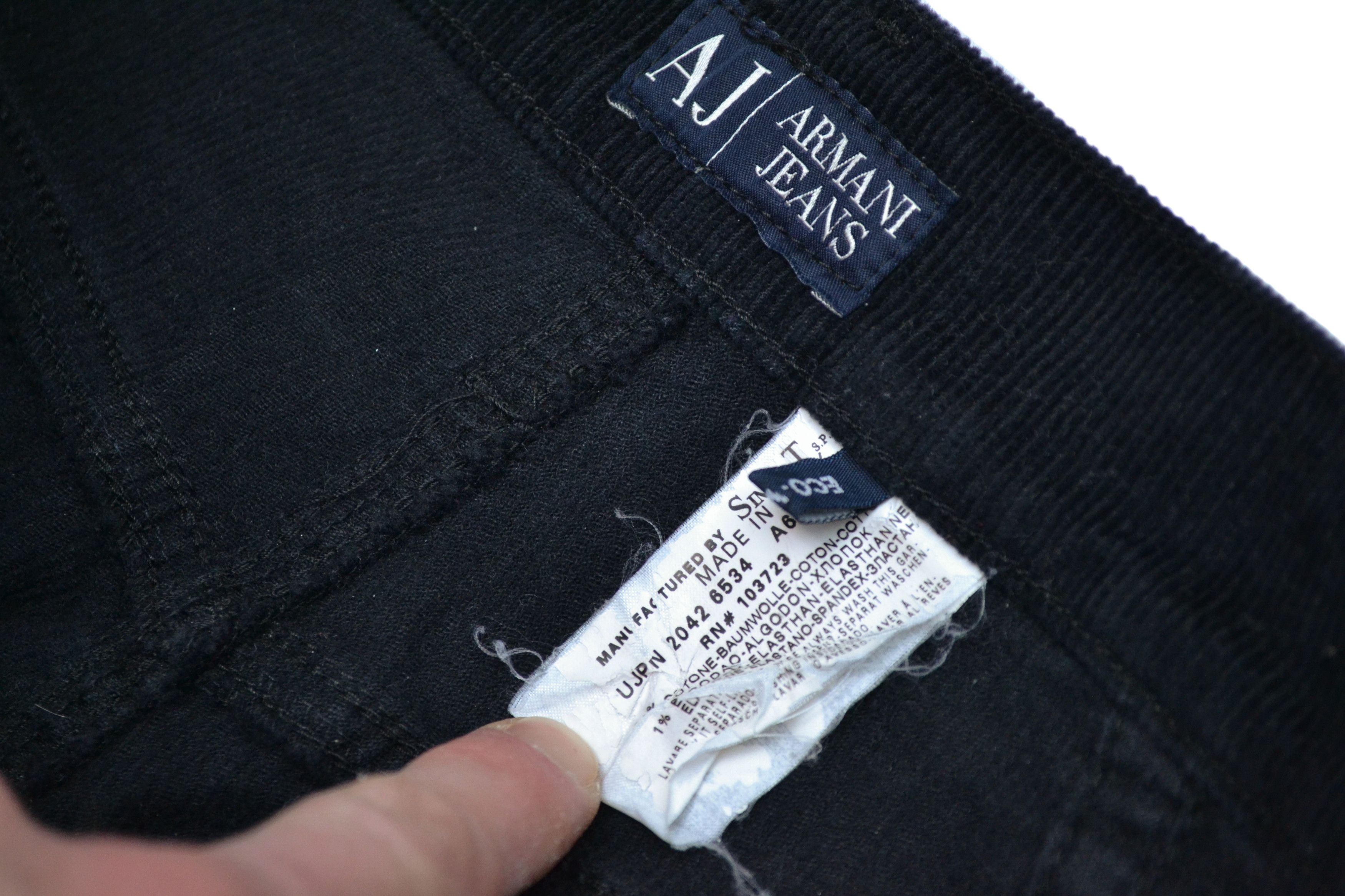 Armani Armani Jeans Y2K Men’s Corduroy Black Pants Size 32 Size US 32 / EU 48 - 6 Thumbnail