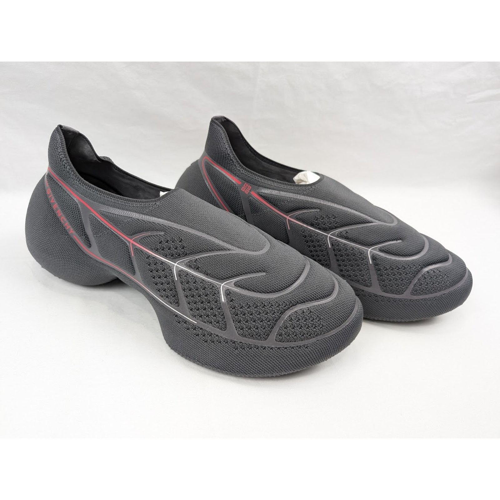 Givenchy o1rshd1 TK-360 Plus Sneakers in Grey/Red Size US 10 / EU 43 - 12 Thumbnail