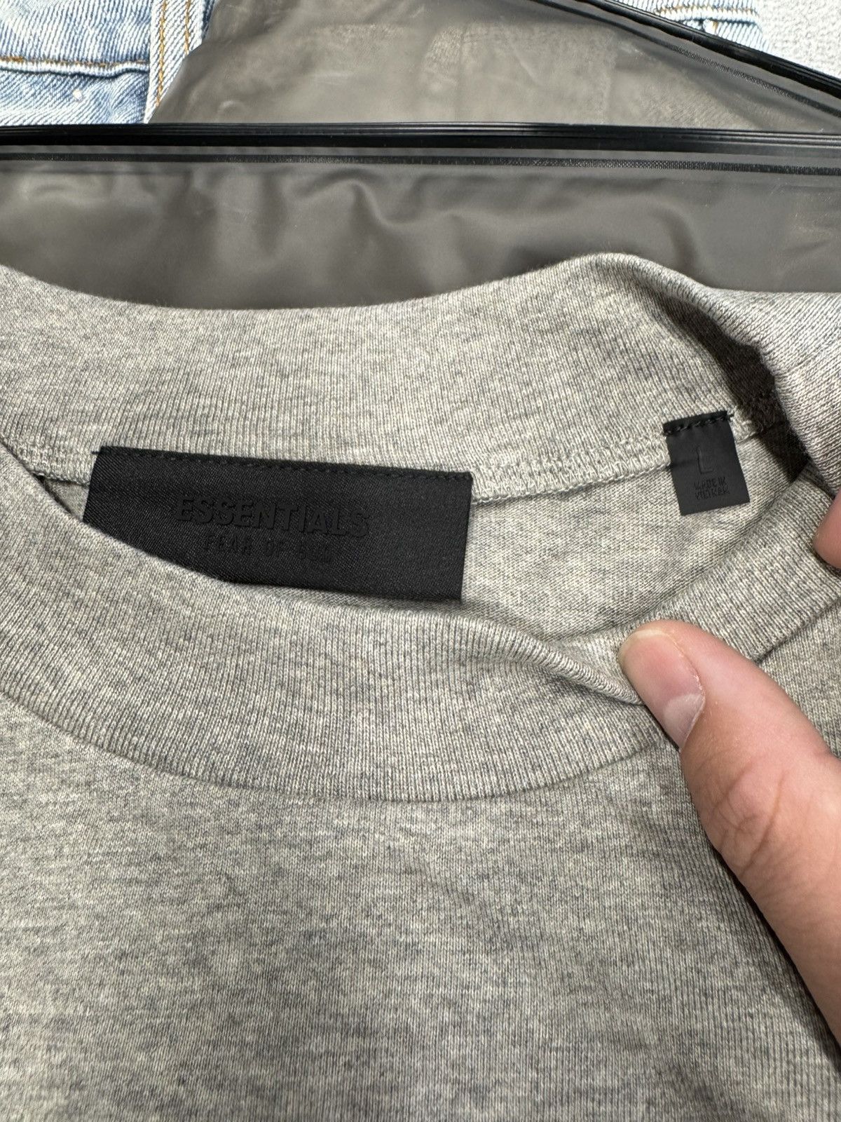 Fear of God Fear of God Essentials Jersey Crewneck Tee Dark Heather Size US L / EU 52-54 / 3 - 2 Thumbnail