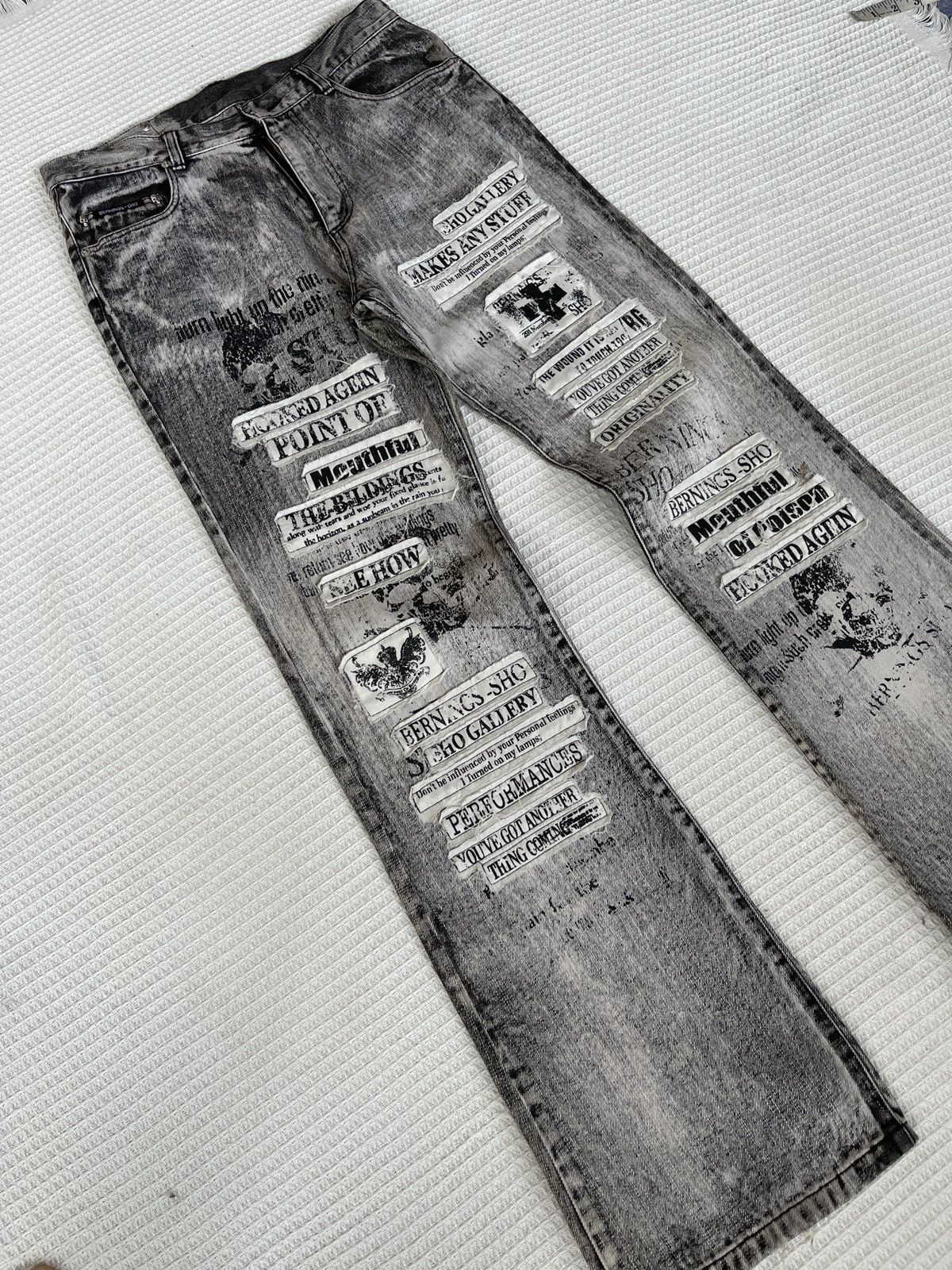 If Six Was Nine Rare🔥Japanese Designer Berning Sho bootcut Jeans Size US 31 - 4 Thumbnail