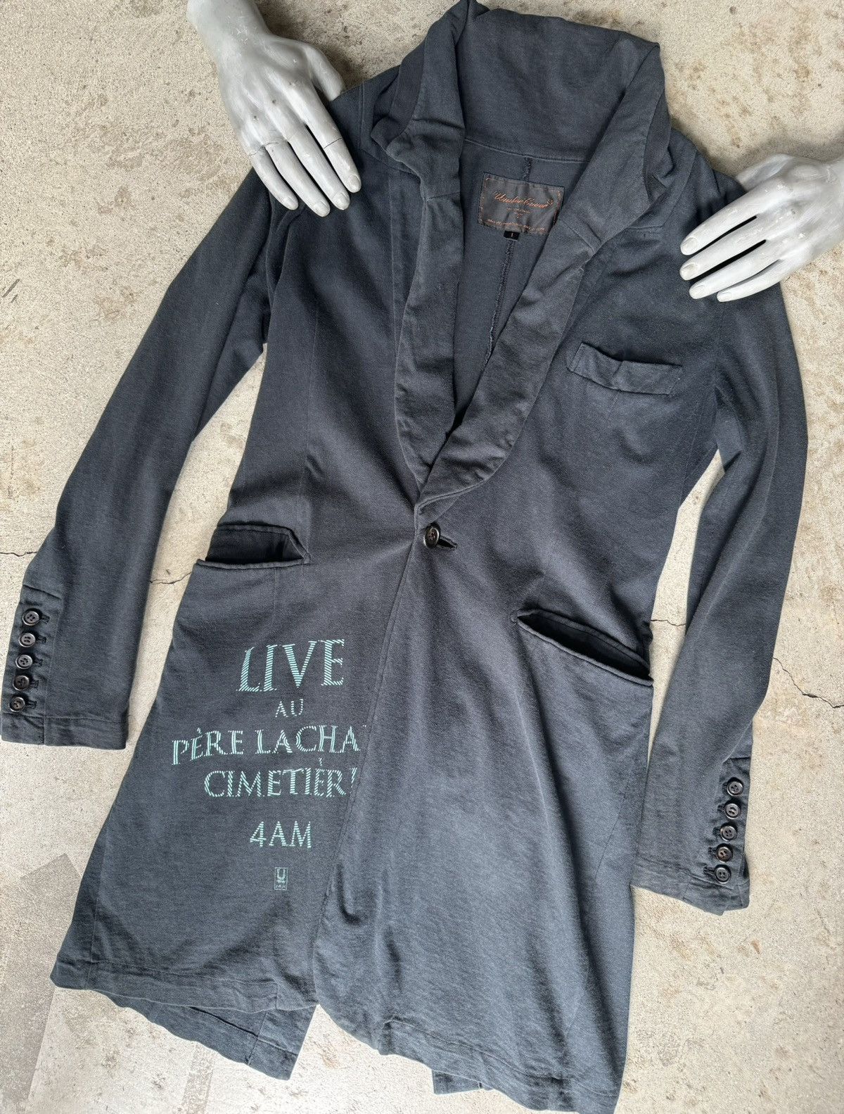 image of 06 Archive Undercover Reconstructed Shirt Coat Jacket in Black, Men's (Size Small)