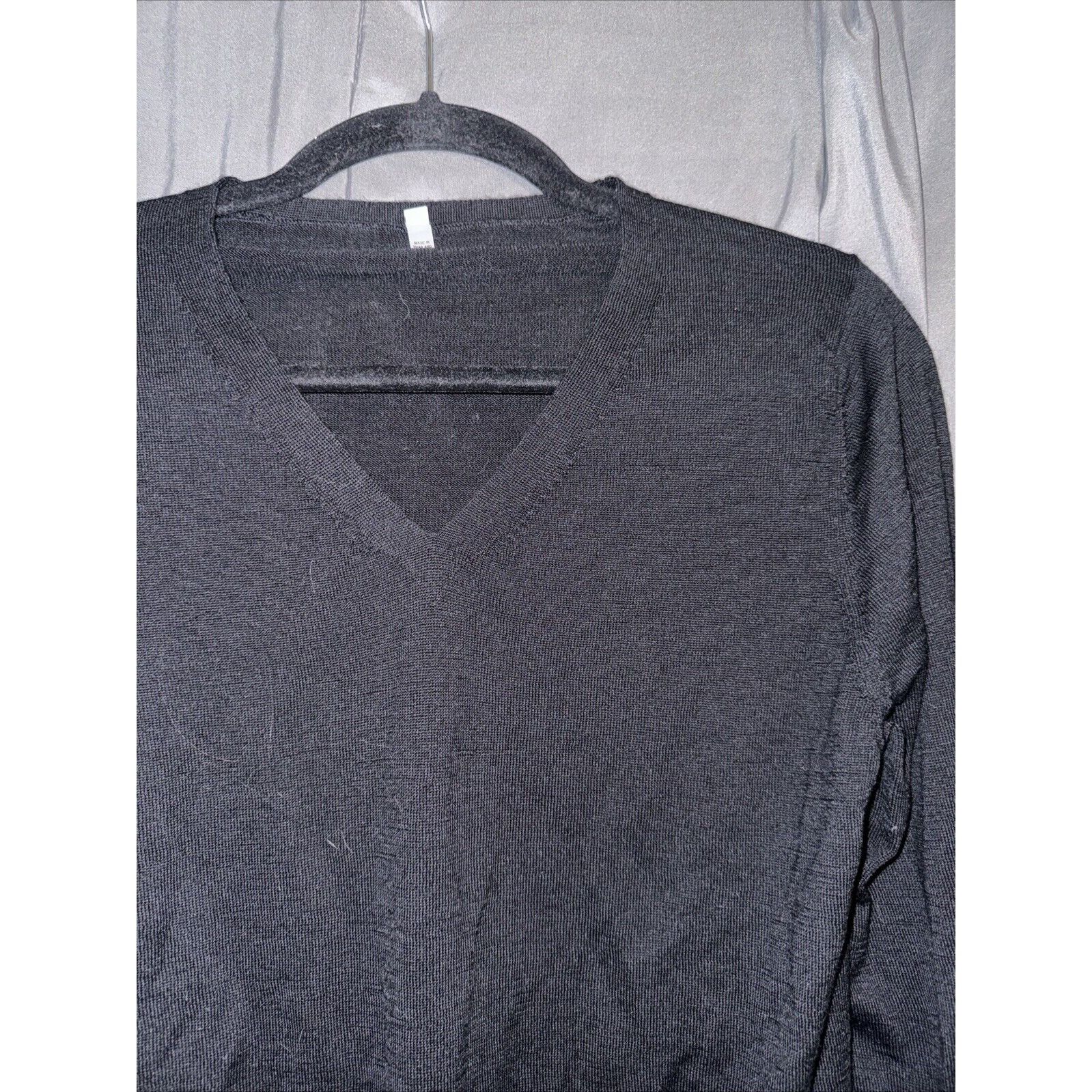 Other Unbranded Women's Merino Wool Sweater Silk Blend V Neck Size Size M / US 6-8 / IT 42-44 - 5 Thumbnail