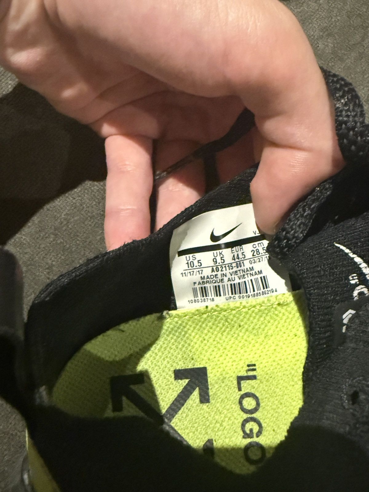 Nike × Off-White NIKE OFF-WHITE ZOOM FLY SNEAKERS Size US 10.5 / EU 43-44 - 5 Thumbnail