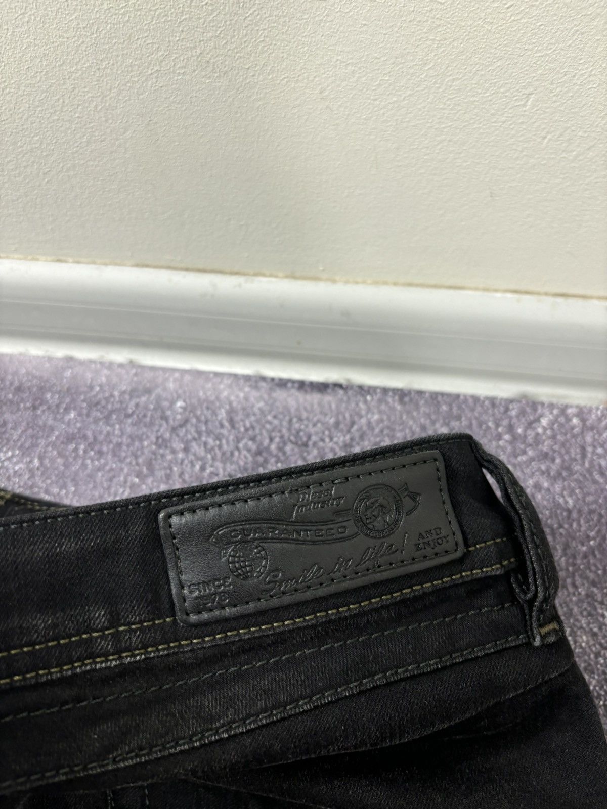Diesel Diesel Belther NWT Regular Slim Hype Black Denim Jeans Size US 28 / EU 44 - 19 Thumbnail
