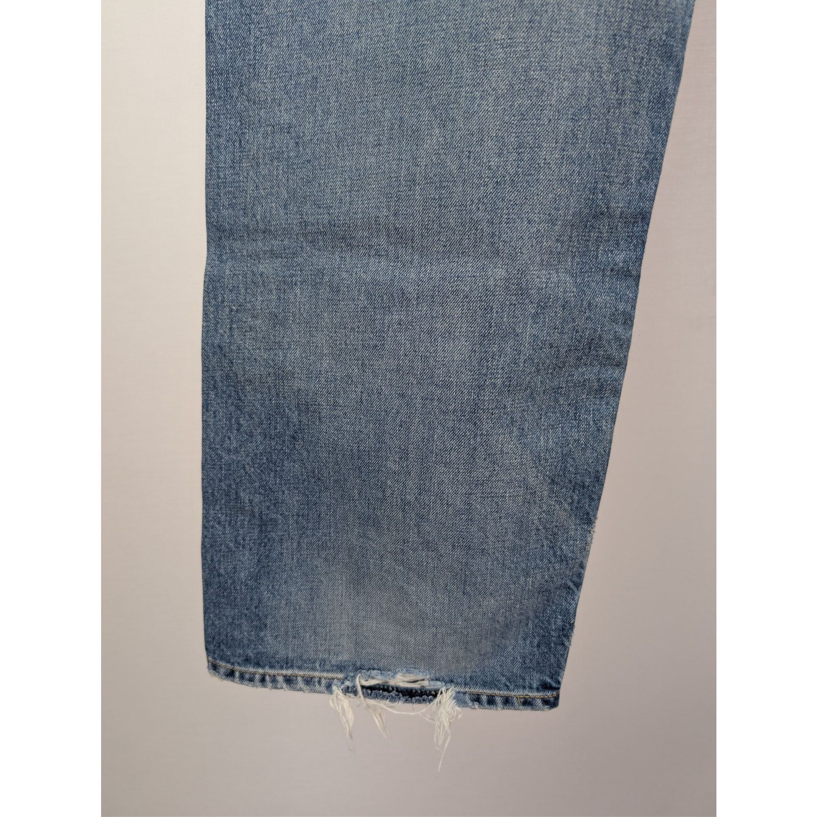Saint Laurent Paris o1rshd1 Adjusted Maxi Long Baggy Denim Jeans Charlotte Blue Size US 32 / EU 48 - 16 Thumbnail