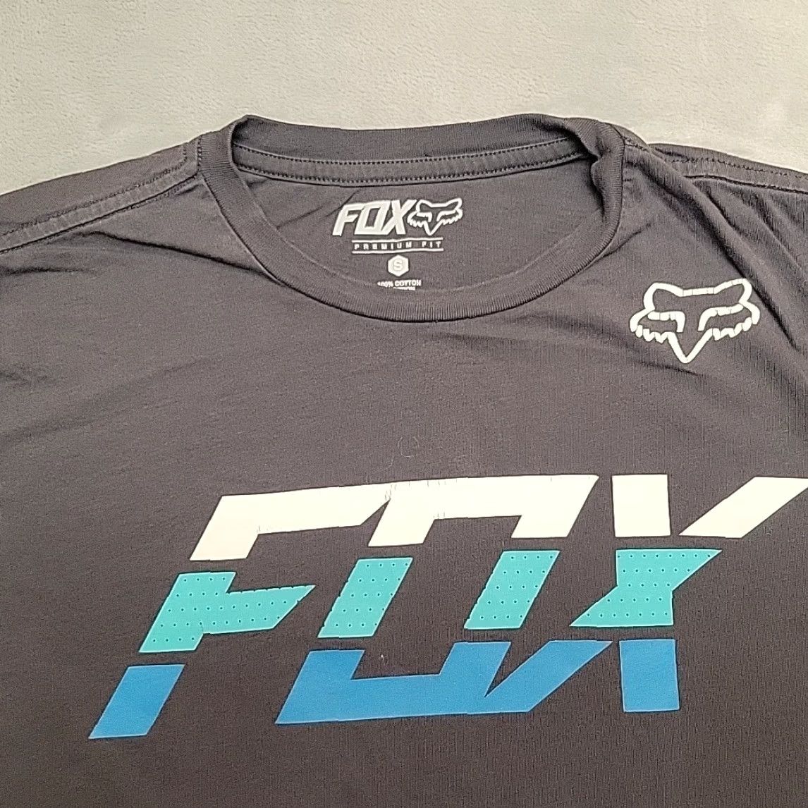 Fox Racing Fox Racing Shirt Mens Small Gray Short Sleeve Moto BMX TEE Size US S / EU 44-46 / 1 - 3 Thumbnail
