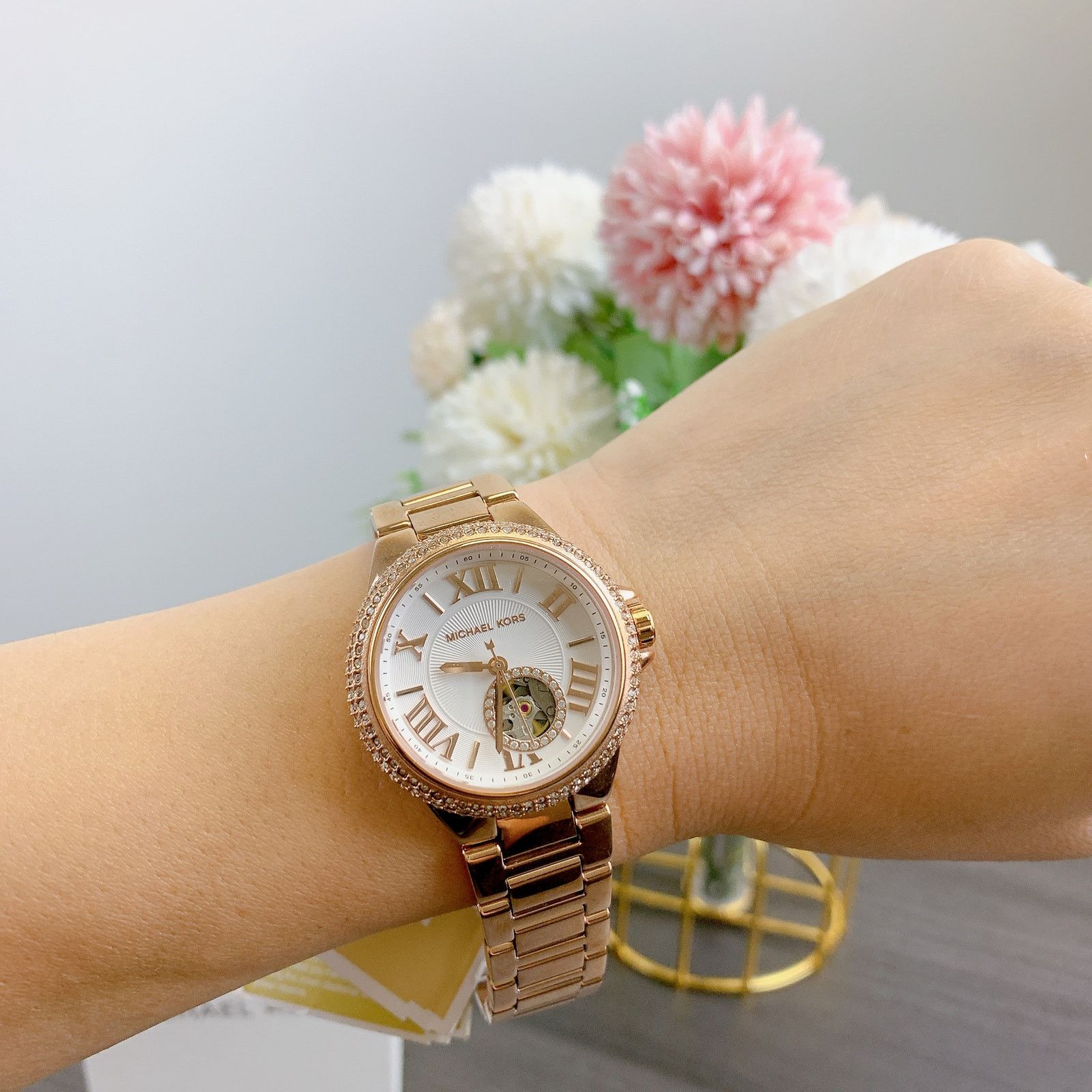 Michael Kors Michael Kors MK9051 Sage Three-Hand Rose Gold-Tone Size ONE SIZE - 1 Thumbnail