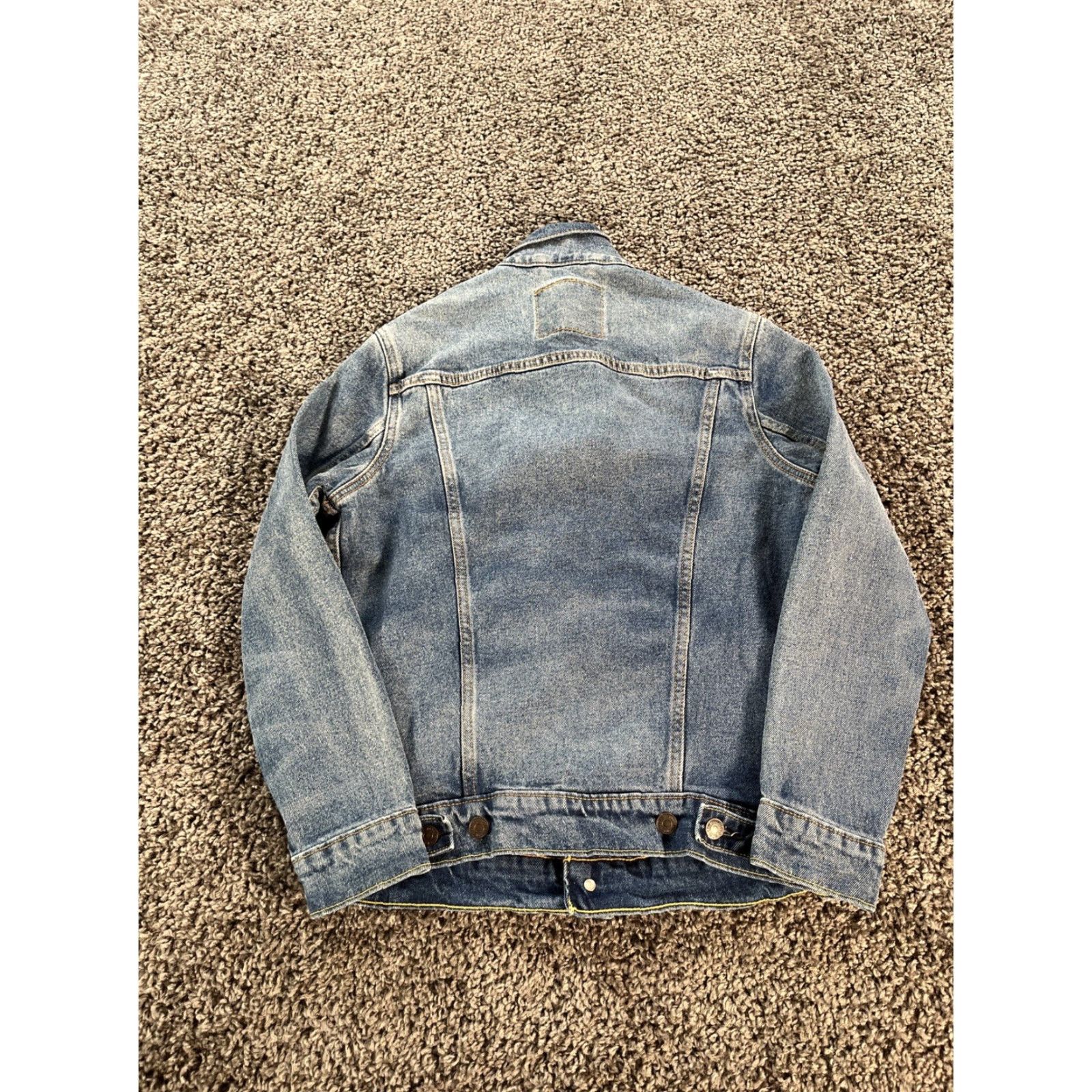 Levi's VINTAGE Levi's Trucker Jacket Denim Blues XS Mens Short Button Pocket Western Size US 27 - 5 Thumbnail