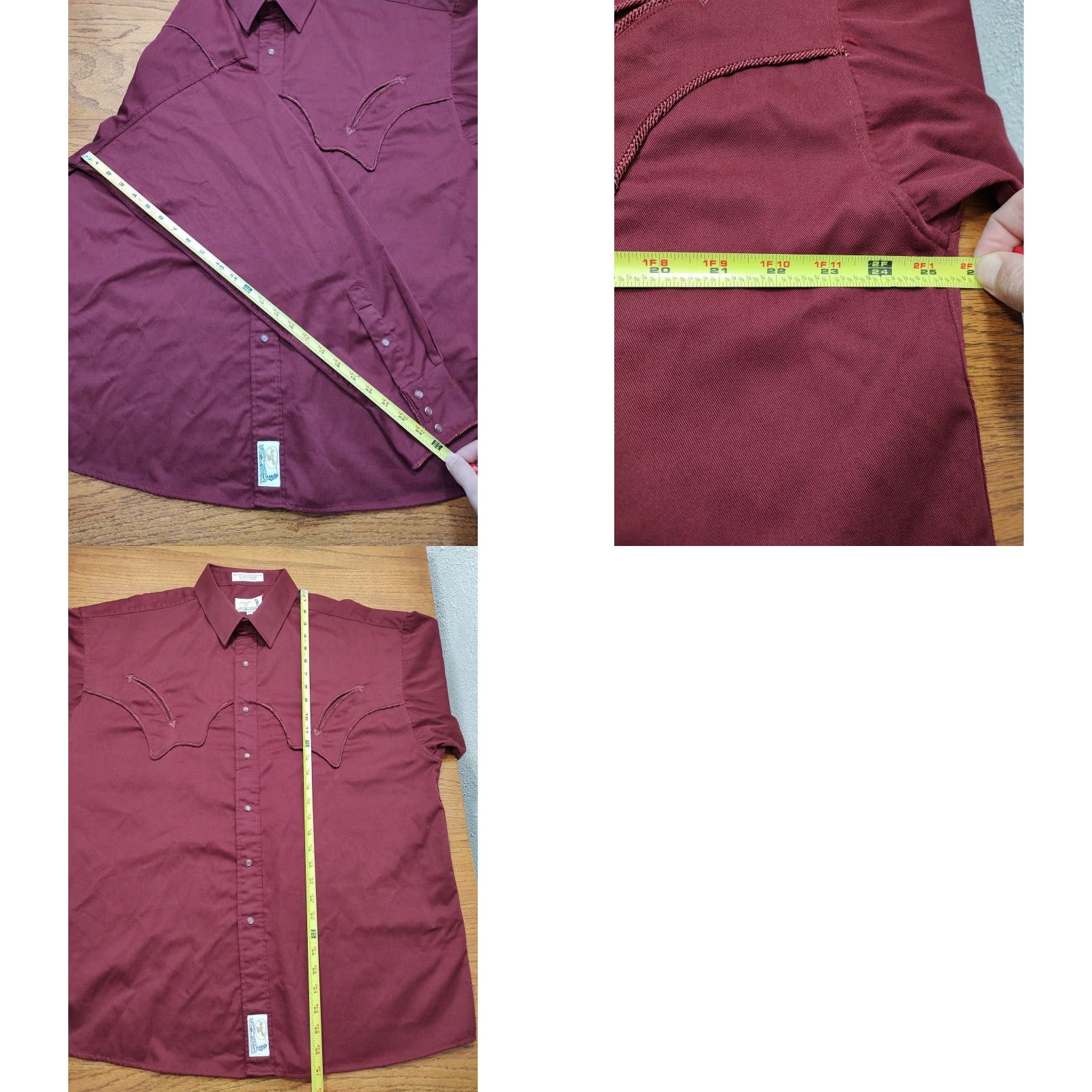 Vintage VINTAGE Panhandle Slim Pearl Snap Shirt Mens XL Red Cowboy Western Size US XL / EU 56 / 4 - 8 Thumbnail