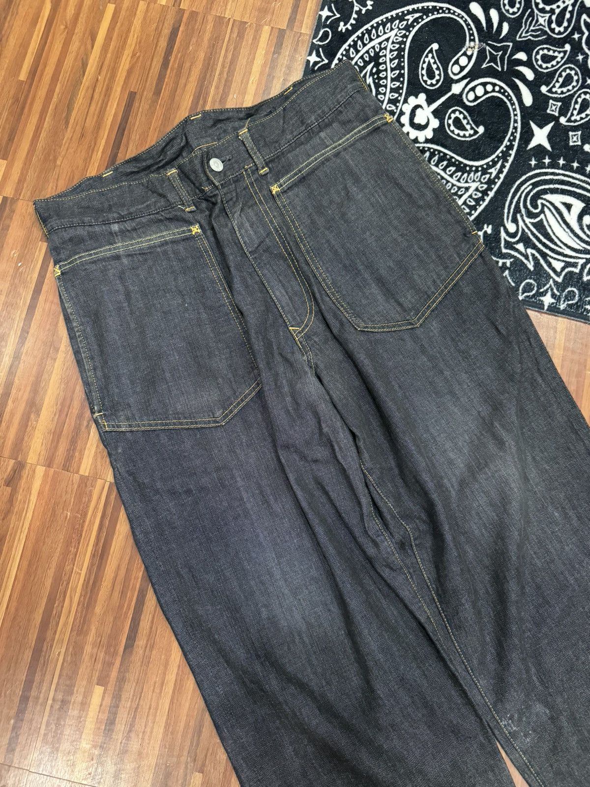 Y's × Y's for Men × Yohji Yamamoto Yohji Yamamoto Y’s Military Pocket Denim Jeans Size US 34 / EU 50 - 2 Thumbnail