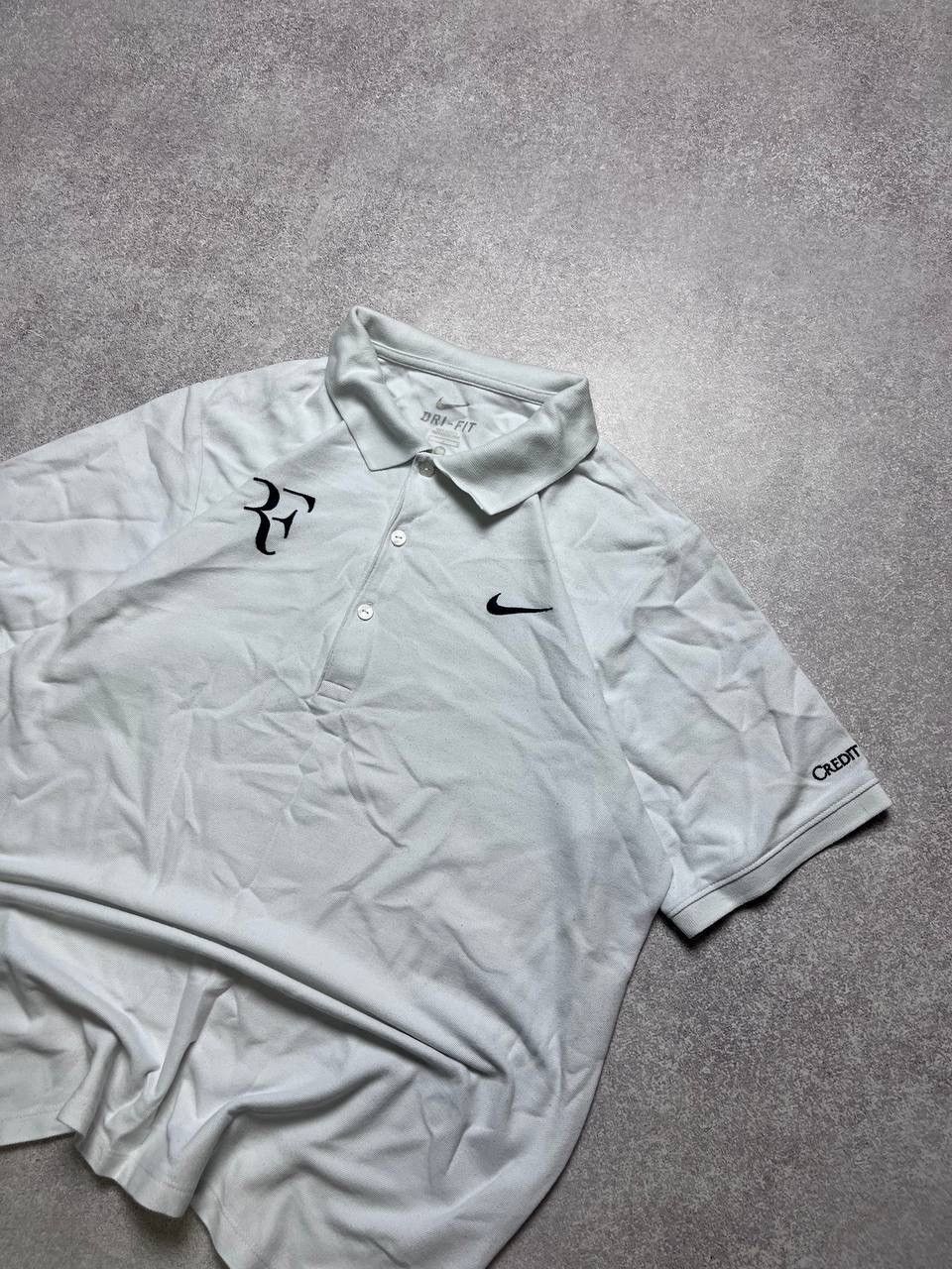 Vintage Vintage Nike Roger Federer Polo Shirt Tennis M Size US M / EU 48-50 / 2 - 2 Thumbnail
