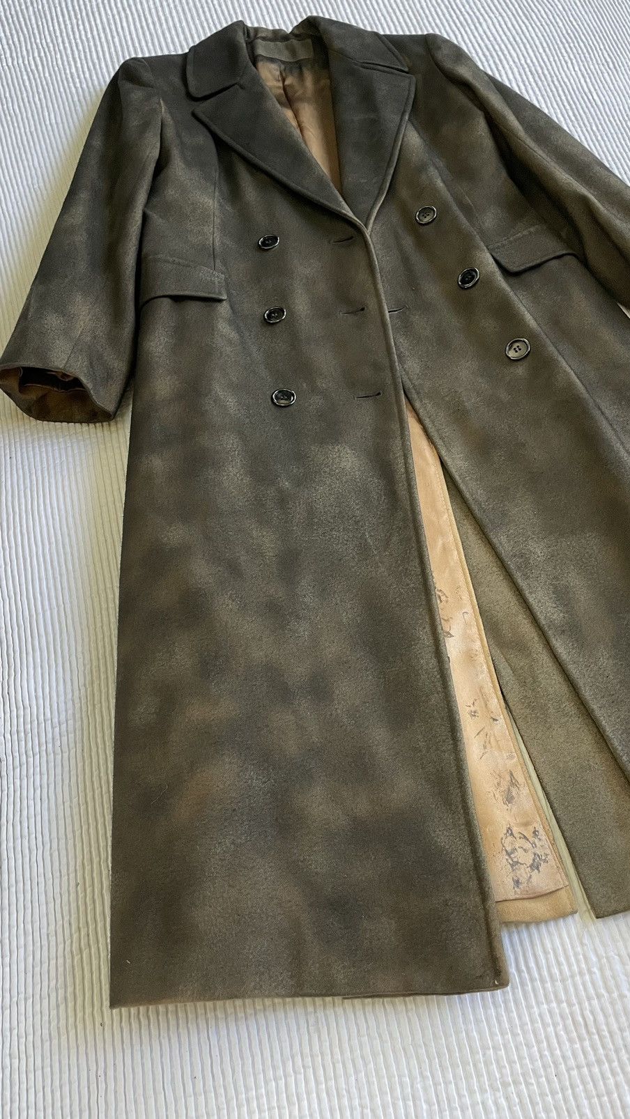 Handmade Painted Black Wool Topcoat Size US M / EU 48-50 / 2 - 4 Thumbnail