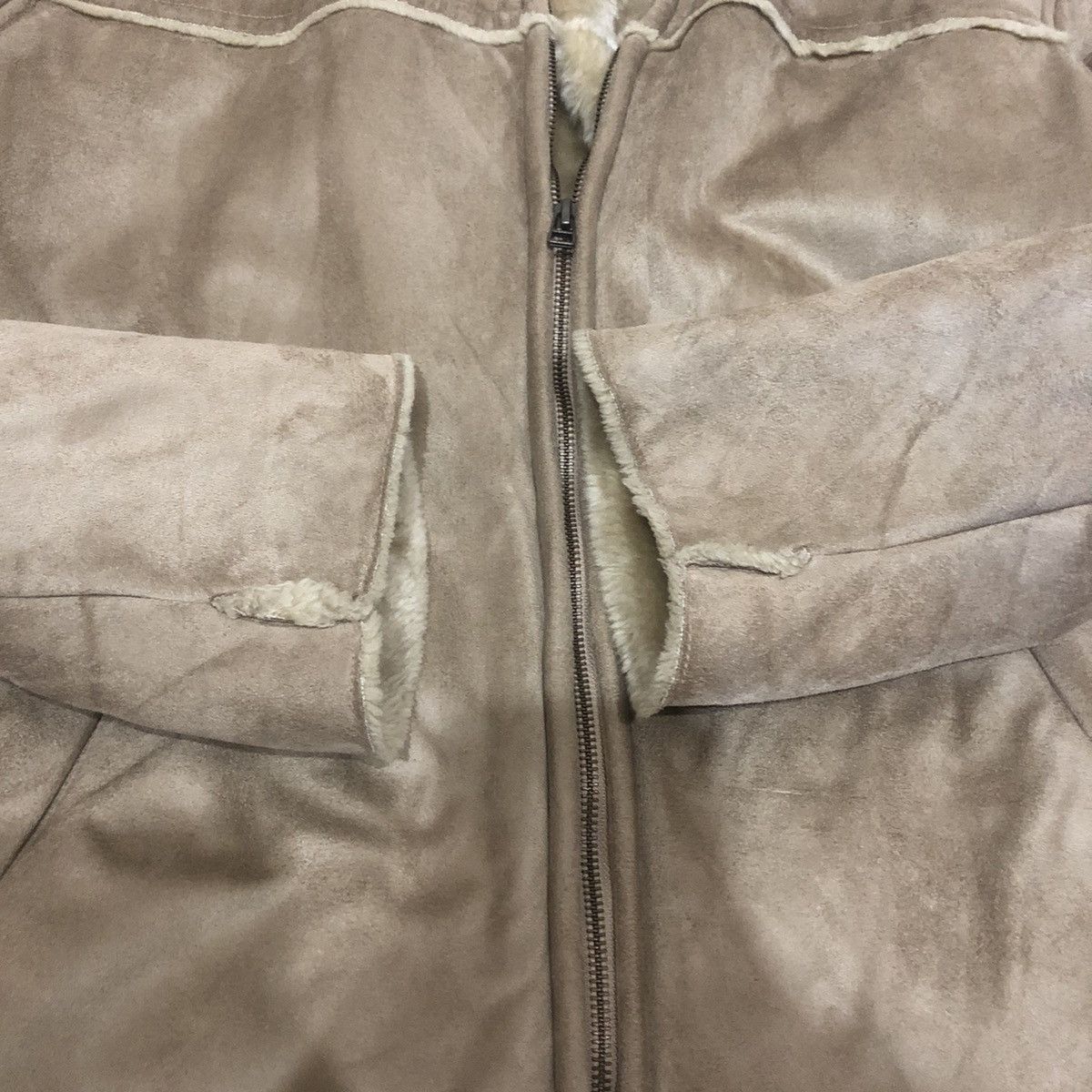 Kansai Yamamoto Kansai Yamamoto Polyster Suede Zipper Jacket Size US L / EU 52-54 / 3 - 5 Thumbnail