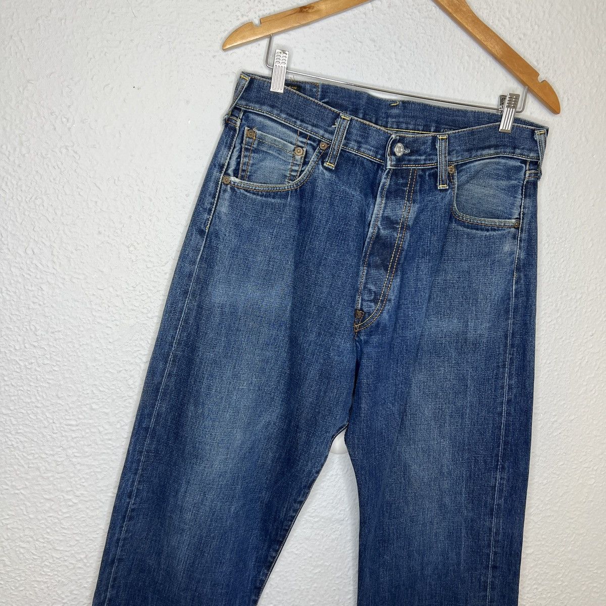 Evisu Evisu Denim Jeans Trousers Embroidered Seagull Logo Pants Size US 34 / EU 50 - 8 Thumbnail