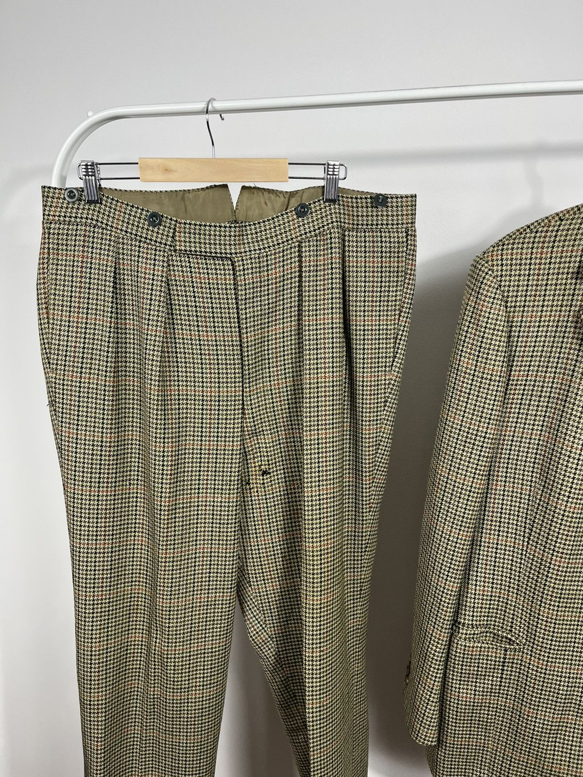Savile Row Vintage 1989 Savile Row Wool Blazer Pants Set Size 42R - 4 Thumbnail
