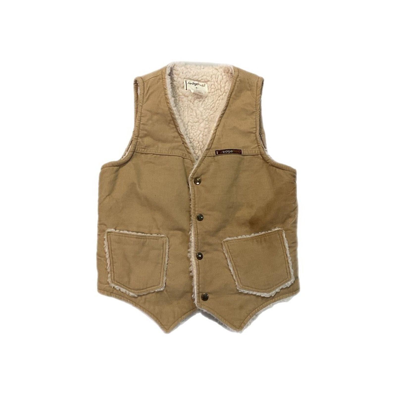 Vintage Vintage 90s Sedgefield Corduroy Sherpa-Lined Vest Size US S / EU 44-46 / 1 - 1 Thumbnail