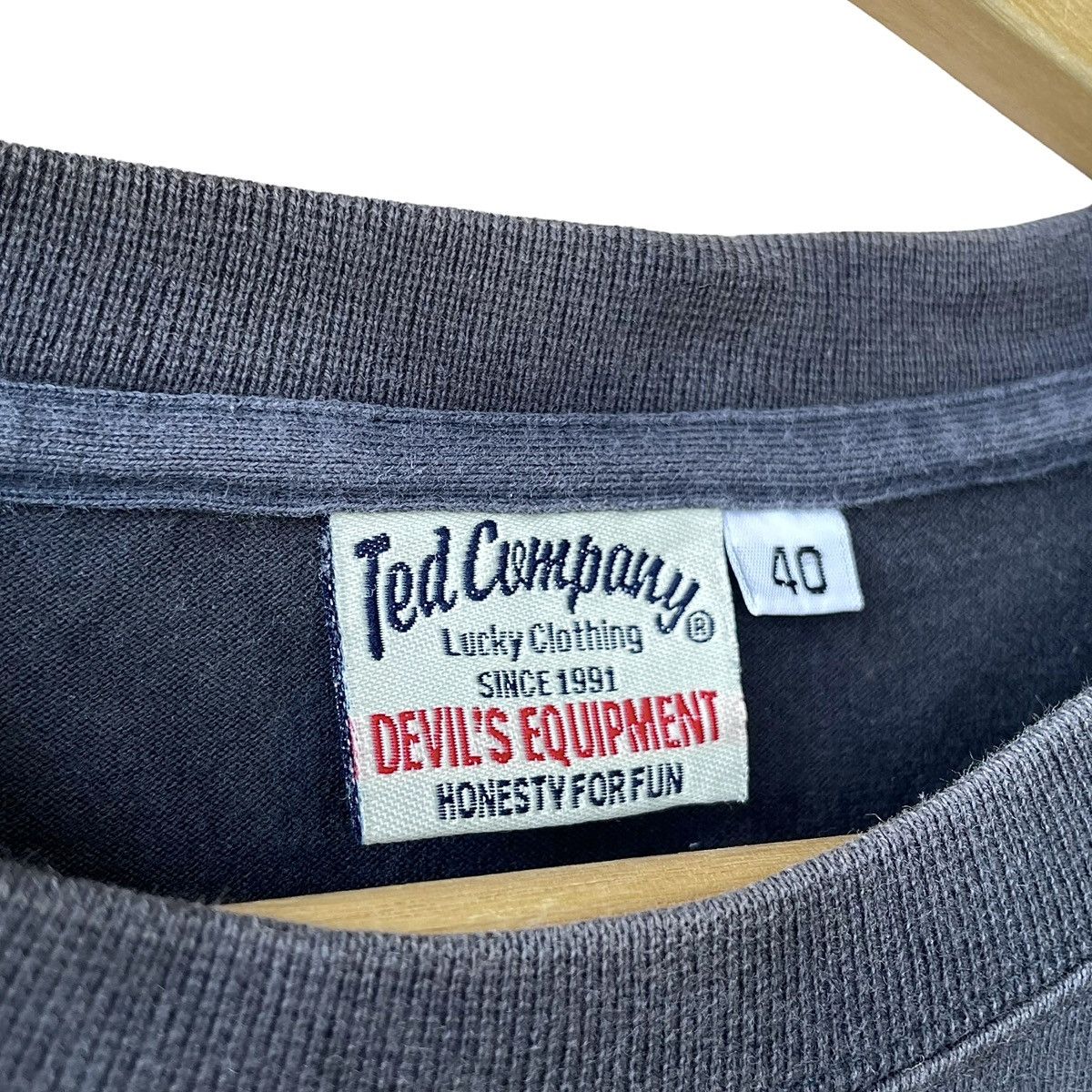 Tedman Tedman Company Japan Lucky Devil USAF Long Sleeve Tee Size US L / EU 52-54 / 3 - 7 Thumbnail