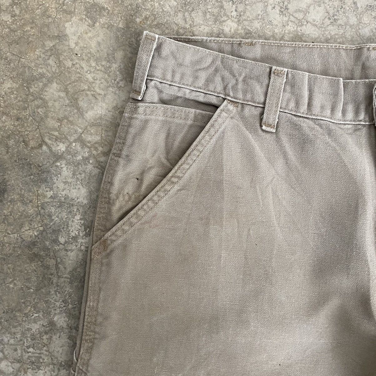 Carhartt Size 34x31 Vintage Carhartt Desert Grey Carpenter Work Pants Size US 34 / EU 50 - 12 Thumbnail