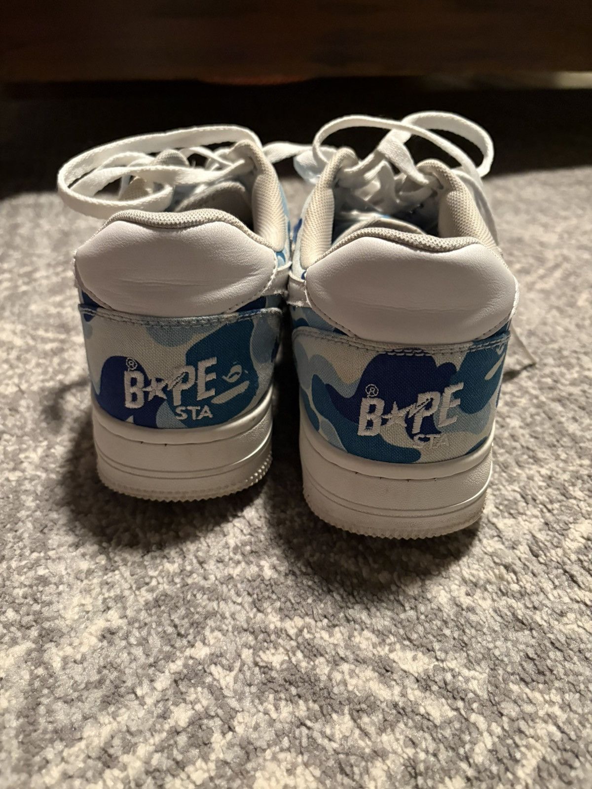 Bape Bapesta Low ‘ABC Camo - Blue’ Size US 11 / EU 44 - 2 Thumbnail