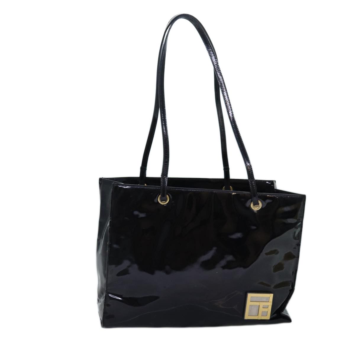 Fendi Black Patent Leather Tote Bag (Pre-Owned) Size ONE SIZE - 1 Thumbnail