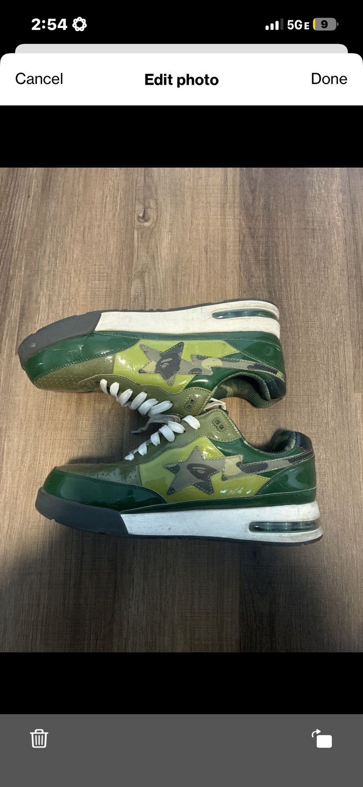 Bape Bape roadsta abc green camo Size US 11 / EU 44 - 2 Thumbnail