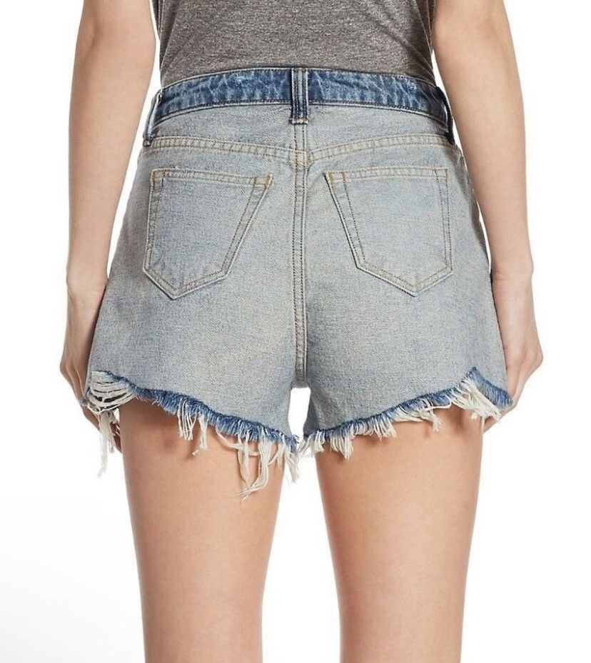 Alexander Wang Alexander Wang Denim Two Tone Shorts Size 25" / US 0 / IT 36 - 2 Thumbnail