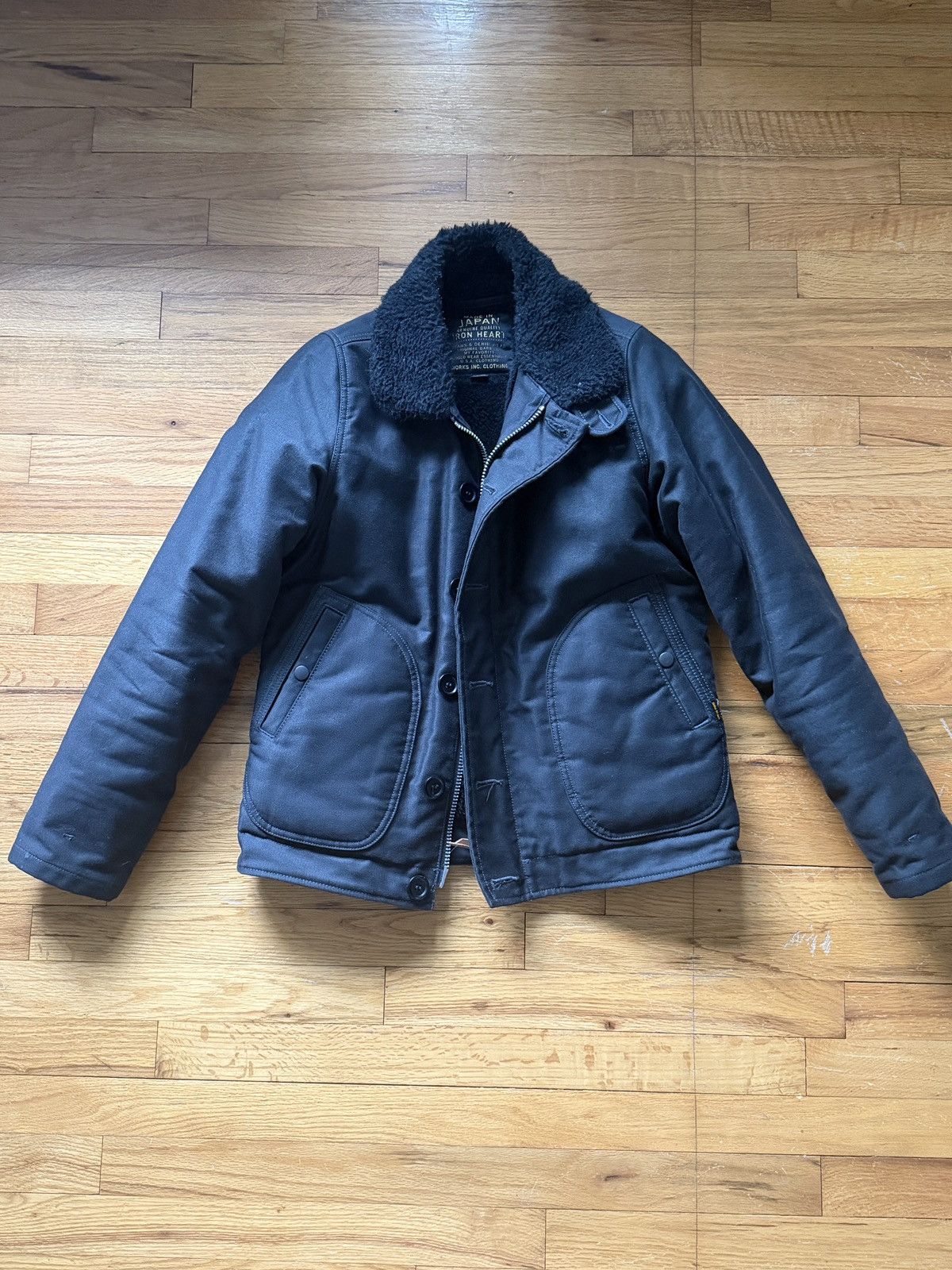 Iron Heart IHM-35-BLK - Whipcord N1 Deck Jacket - Black XS Size US XS / EU 42 / 0 - 1 Thumbnail
