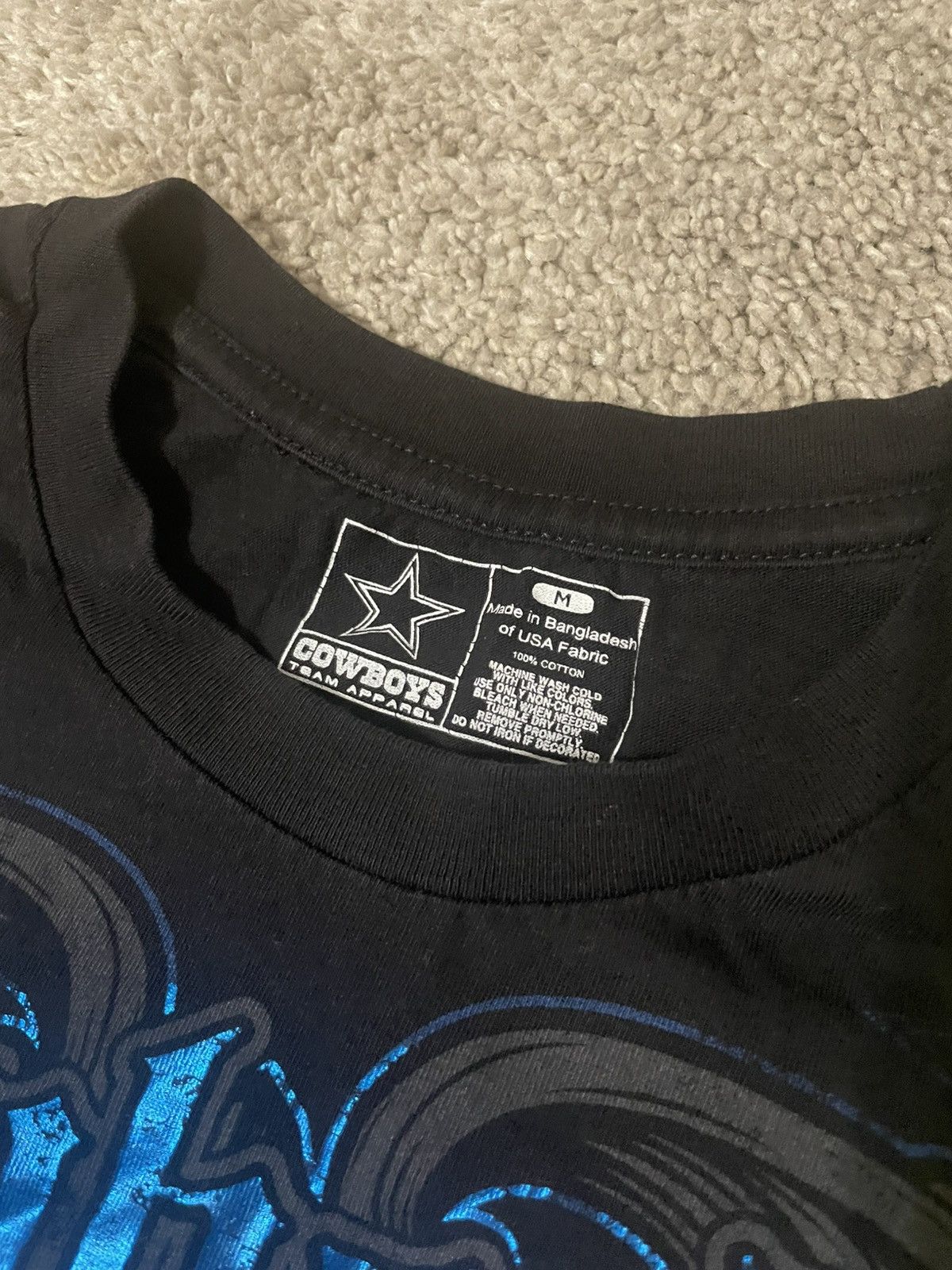 NFL Dallas Cowboys Skull Graphic T Shirt Men’s Size Medium Black Size US M / EU 48-50 / 2 - 6 Thumbnail