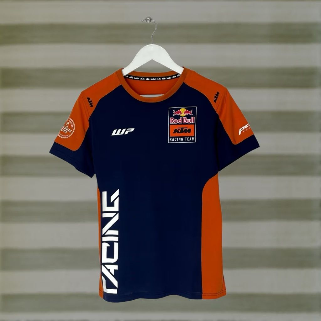 Vintage Red Bull KTM Racing Team Men’s T-Shirt M Crew Neck Short Sleeve Orange Dark Blue Logo Sports Biker Motorcycle Mens Size US M / EU 48-50 / 2 - 1 Thumbnail