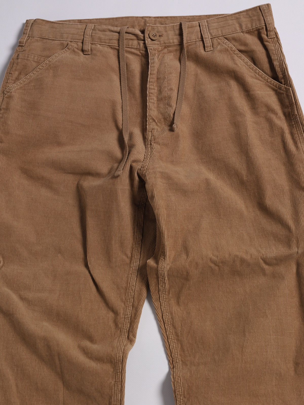 Uniqlo Uniqlo Corduroy Velvet Work Pants Trousers Carpenter Beige Size US 33 - 5 Thumbnail