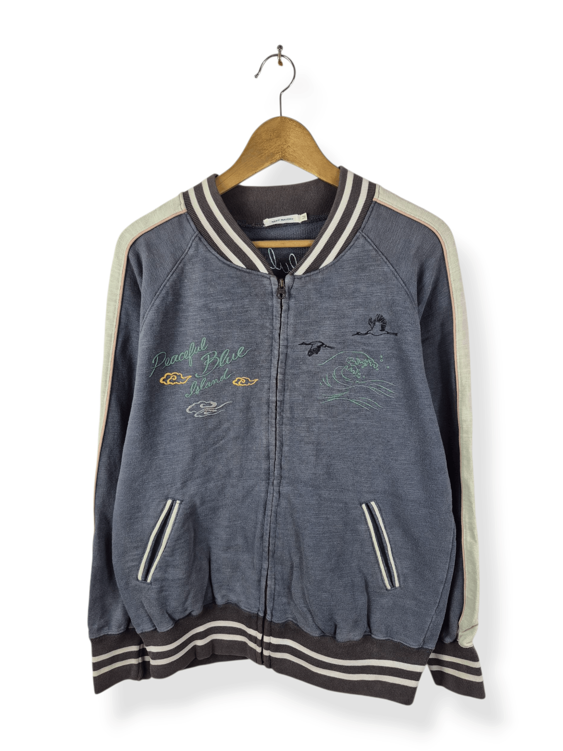 Japanese Brand 🔥 Kriff Mayer Japan Sweater Jacket Sukajan Embroided Size US M / EU 48-50 / 2 - 2 Thumbnail