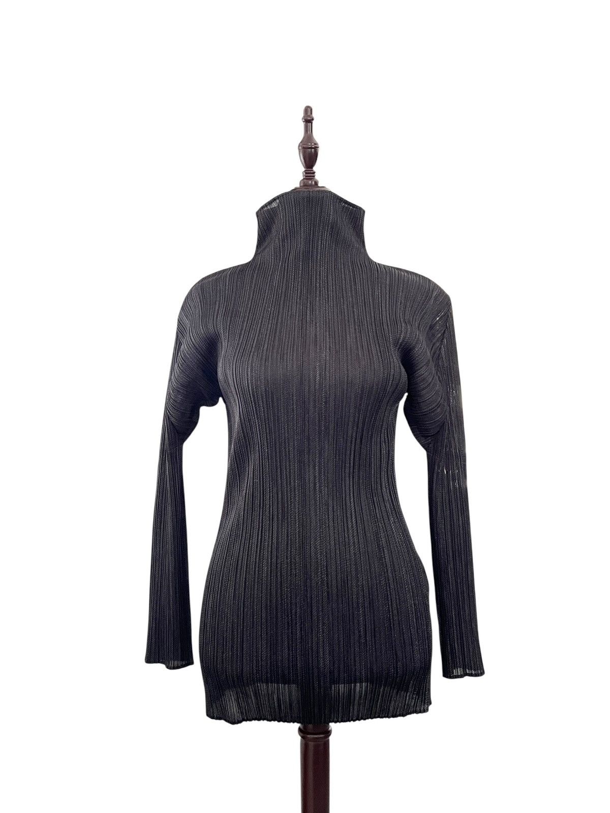 Pleats Please Issey Miyake Vintage Issey Miyake Pleats Please High Neck Pleated Tops Size M / US 6-8 / IT 42-44 - 10 Thumbnail