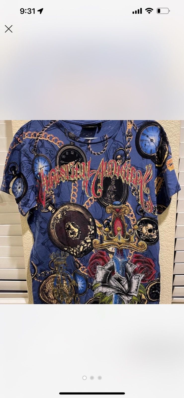 Christian Audigier Gem Christian Aguirre shirt Size US S / EU 44-46 / 1 - 1 Thumbnail