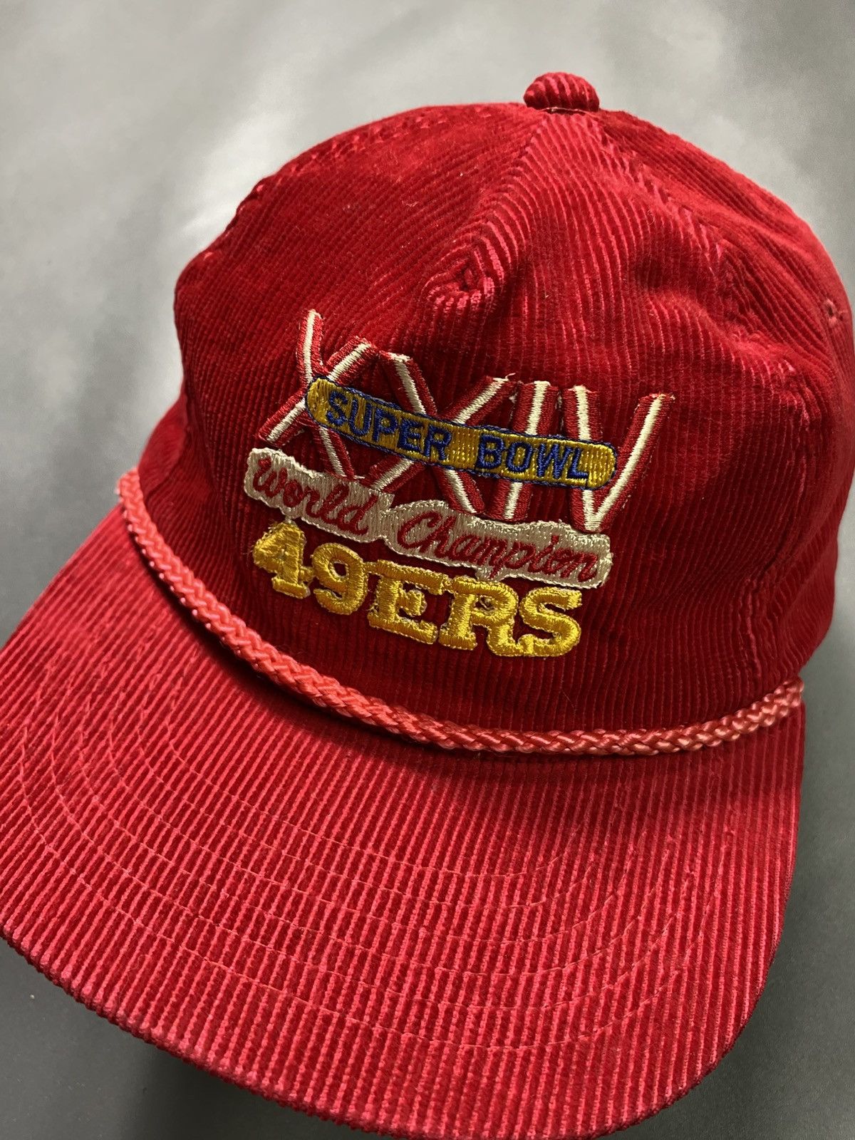 NFL Vintage 49ers SUPER BOWL World Champion Hat Size ONE SIZE - 3 Thumbnail