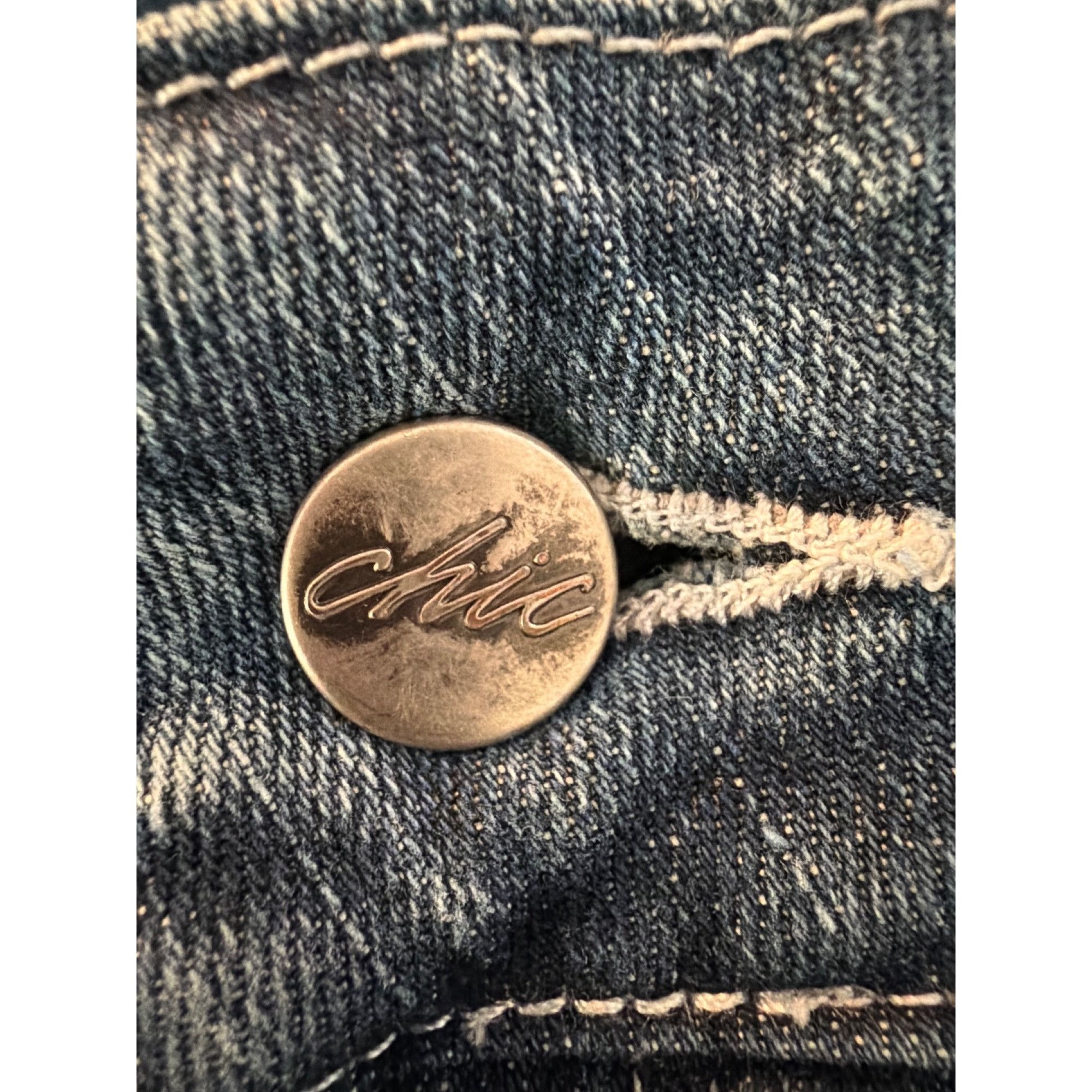 Other Vintage Chic Straight Leg Blue Denim Jeans Mid Rise Cotton B Size 28" / US 6 / IT 42 - 4 Thumbnail